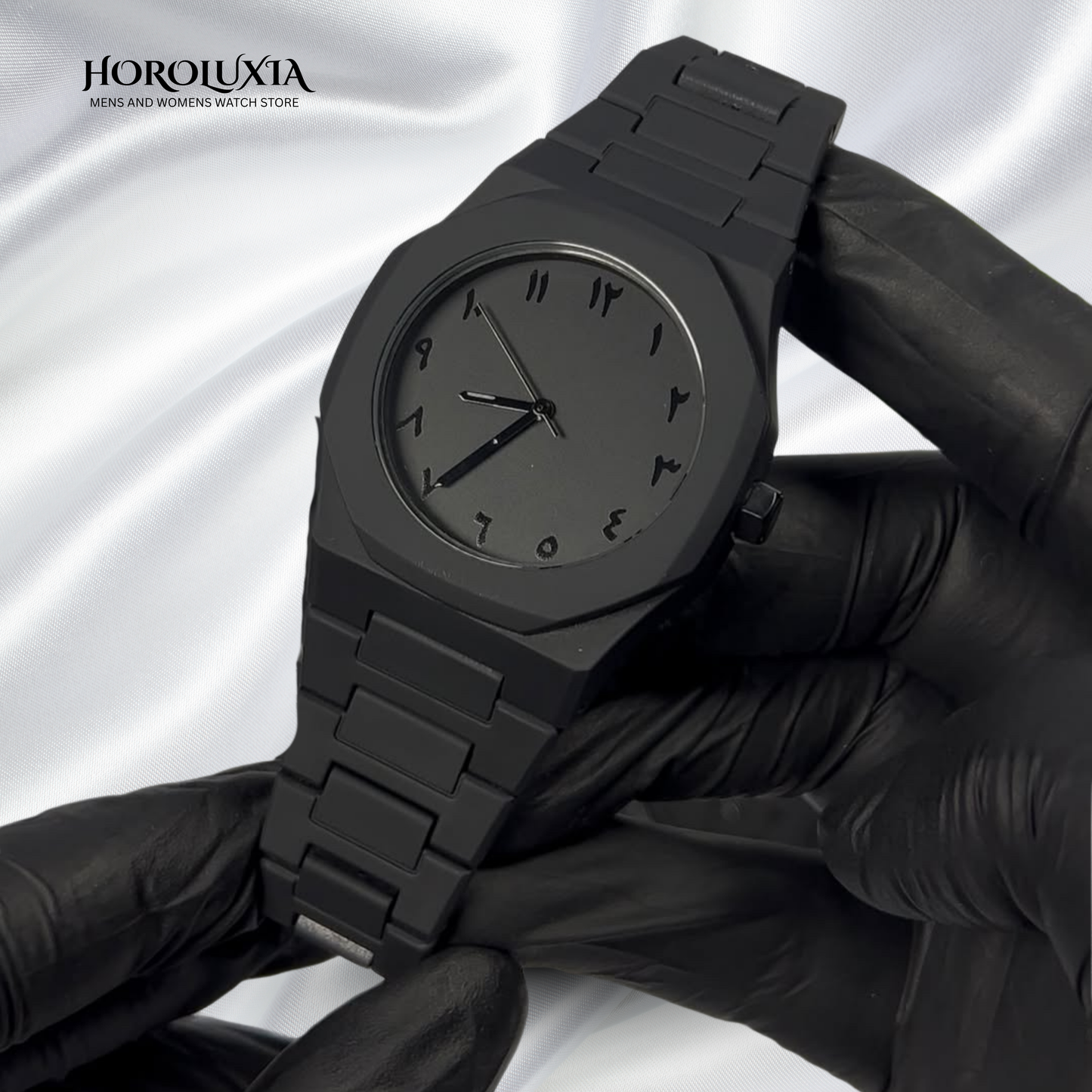 Black Arabic Aura Watch - Fiber Quality