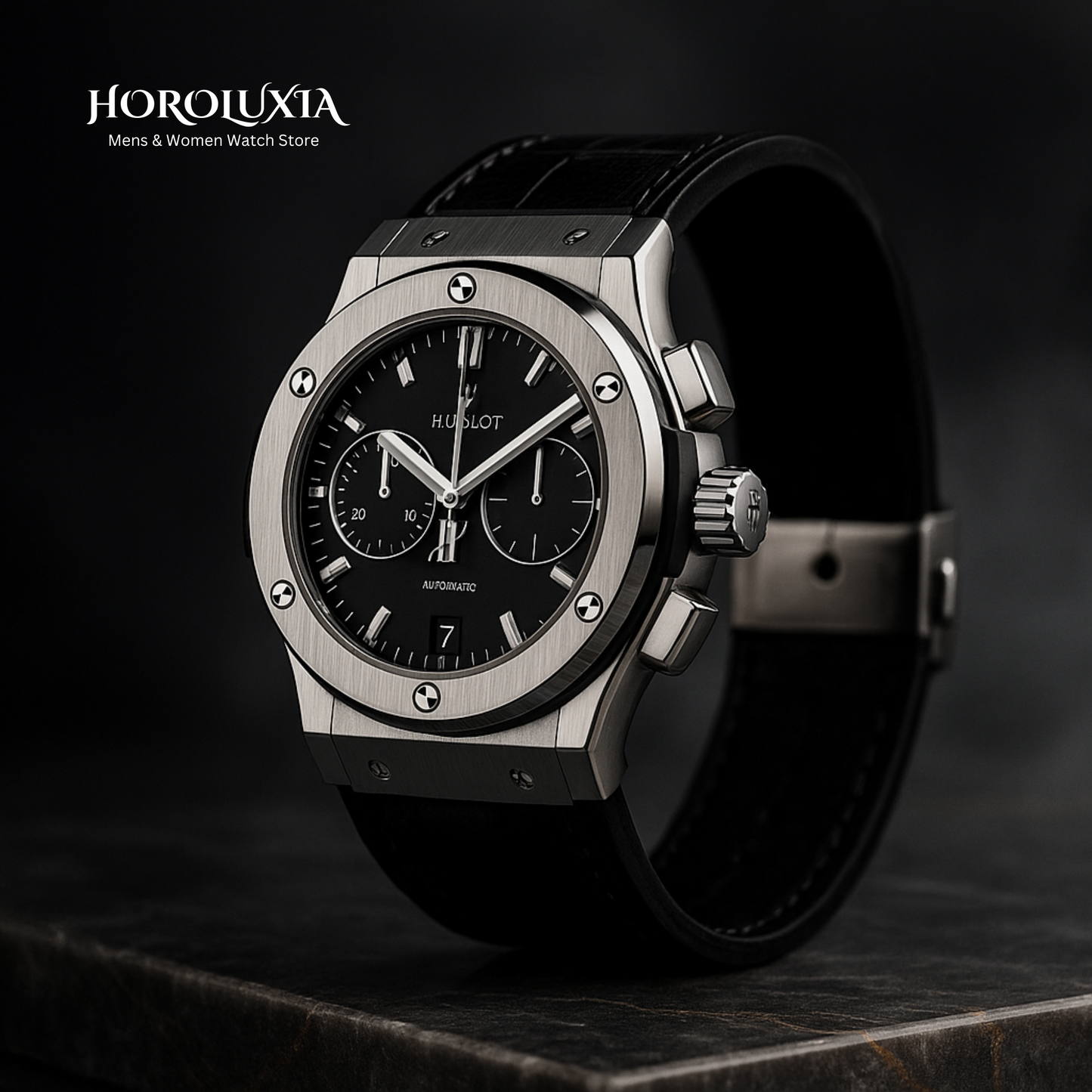 Hublot Boys/Mens Strap Watch with Butterfly Lock – Premium Men’s Timepiece