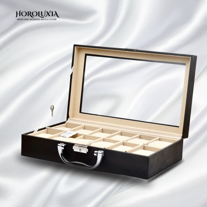 Premium 12-Slot Watch Box Showcase